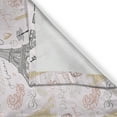 thumbnail image 3 of Ambesonne Paris Kitchen Curtains, Nostalgic Sketch Words, 55"x39", Multicolor, 3 of 3