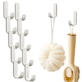 thumbnail image 2 of 10Pc Adhesive Wall Hooks, Heavy Duty Metal Wall Hooks, No Drill Self-Adhesive Hooks, Sleek Waterproof Hooks, Utility Hooks for Hanging Towels, Coats, Hats in Bathroom, Kitchen, Bedroom, 2 of 5