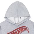 thumbnail image 1 of Sudadera con capucha Hot Wheels de forro polar para niños pequeños Gris Jaspeado 6, 1 of 2