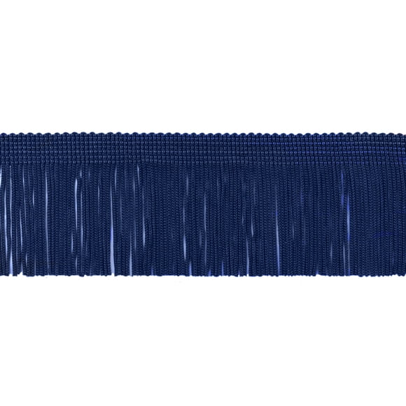 2" (5cm) long Chainette Fringe Trim (Style# CF02), Dark Navy Blue #J3 (Dark Blue) 11 Yards (33 ft/10m)