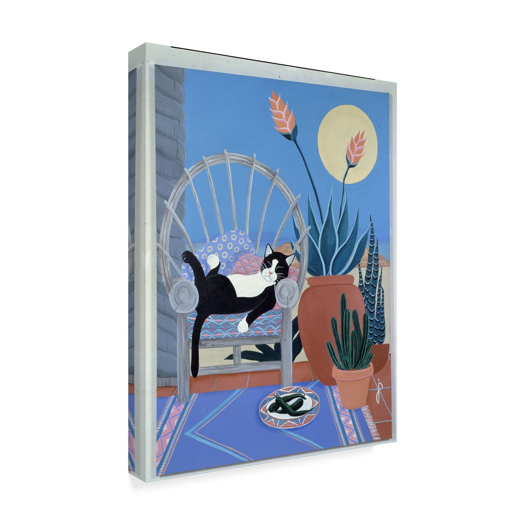 Trademark Fine Art 'So This Is Life In The Desert' Canvas Art by Jan Panico