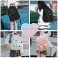 thumbnail image 2 of Mistaha Stylish High Quality Lightweight Nylon Backpack for Students and Travelers - Grey Color, Spacious with Unique Strap Design, Multi-functional Pockets, 32x23x46cm, 600g, 2 of 6