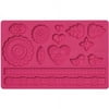 Wilton Fondant and Gum Paste Silicone Mold, Folk- Discontinued By Manufacturer [1, Red]
