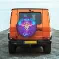 thumbnail image 6 of Susaid Elephant in Tribal Style Print Tire Covers,Waterproof Anti-UV Snow Sun Rain Tire Covers for RV,Truck, SUV, Trailer, Camper-15 inch, 6 of 6