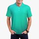 thumbnail image 1 of Balery Turquoise Light Blue Camisa Polo de Hombre con Estampado, de Manga Corta y Tejido Medio, Camisa Tipo Golf Polo-4X-Large, 1 of 6