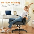 thumbnail image 7 of COMHOMA Armless Office Desk Chair, Criss Cross Swivel Chair with Wheels, Wide Seat Adult Vanity Chair for Home Office , Black, 7 of 7