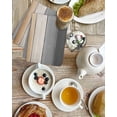 thumbnail image 4 of Burnt Orange Gray Ombre Kitchen Dish Towels for Drying Dishes Set of 2, Vintage Farmhouse Wooden Waffle Weave Microfiber Hand Tea Bathroom Towels Quick Dry & Absorbent Towel 15.7x23.6, 4 of 7