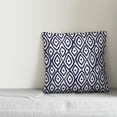 thumbnail image 2 of Creative Products Ikat in Blue 16x16 Spun Poly Pillow, 2 of 2