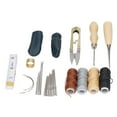 thumbnail image 4 of Kit De Herramientas De Cuero, 28 Piezas Kit De Trabajo De Cuero 4 Piezas De Hilo Encerado Para Bolsa ANGGREK Otros, 4 of 8