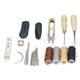 thumbnail image 5 of Herramientas para Trabajar Cuero, Punzón Duradero, 2 Uds., 4 Uds., Hilos De Cera, 16 Uds., Agujas, Kit De Trabajo De Cuero para Alfombra, Abrigo, Colchón, 28 Uds., 5 of 5