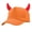 A1-Orange, variant on Devil Horns Baseball Cap Women Men Halloween Costume Hat Adjustable Cotton Funny Red Horn Dad Hat for Halloween Cosplay Party Fancy Dress Daily Wear Grey One Size