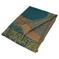 thumbnail image 4 of Paskmlna Border Pattern Double Layered Reversible Woven Pashmina Shawl Scarf Wrap Stole #05, 4 of 4