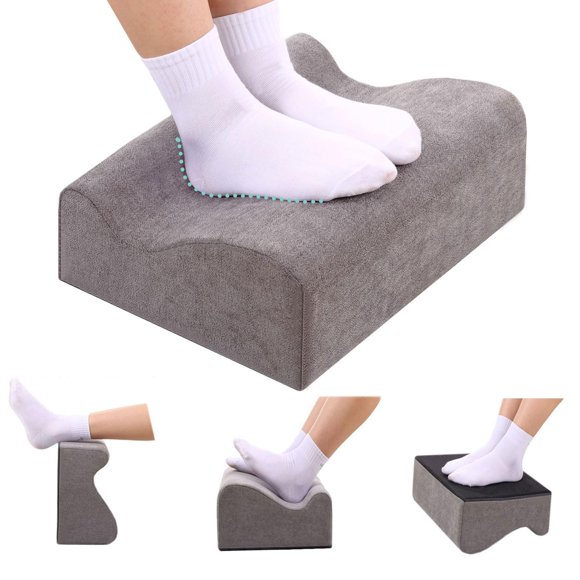 Reposapiés ergonómico de espuma viscoelástica COMFelicify, gris oscuro