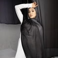 thumbnail image 2 of Chiffon Scarfs for Women Lightweight Ladies Scarves Soft Shawl Wrap Gradient Modal Hijab Head Scarf Shawl Wrap for Muslim Women, 2 of 7