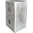 thumbnail image 2 of NauticalMart Aviator Office File Cabinet Aluminum Two Drawers for Home Office Decorative Furniture, 2 of 7
