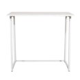 thumbnail image 3 of Hassch Collapsible Computer Desk, Folding Laptop Table, Compact Writing Study Table for Small Space, Home Office, White, 3 of 6
