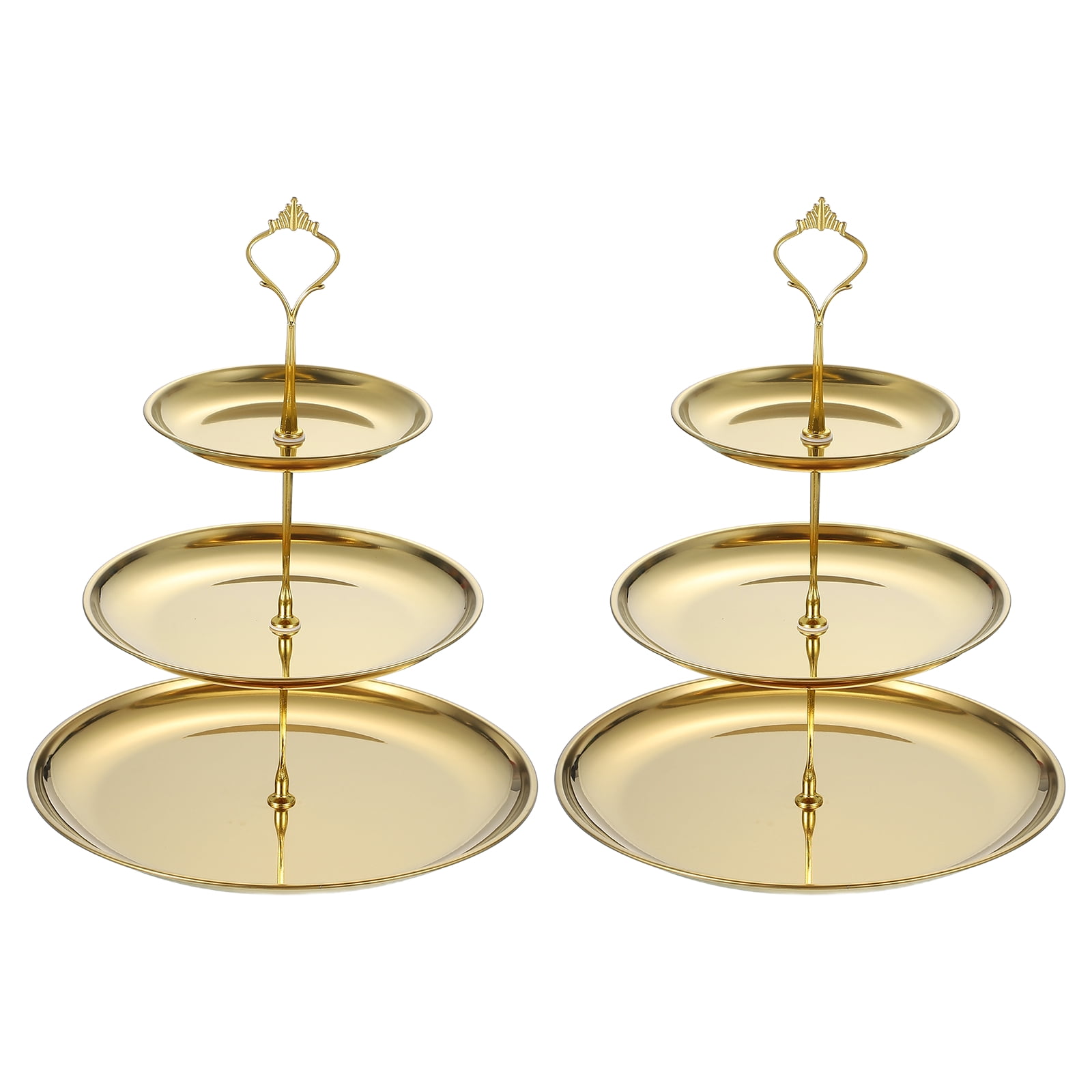 Libbey Selene 3-Tier Glass Dessert Stand - Curvy Elegant Style, Dishwasher Safe