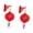 19cmx43cm, variant on balikha 2Pcs Red Chinese Lantern Flocking Cloth Hanging Lantern 3D Puzzle Lantern for Spring Festival Restaurant 26cmx50cm
