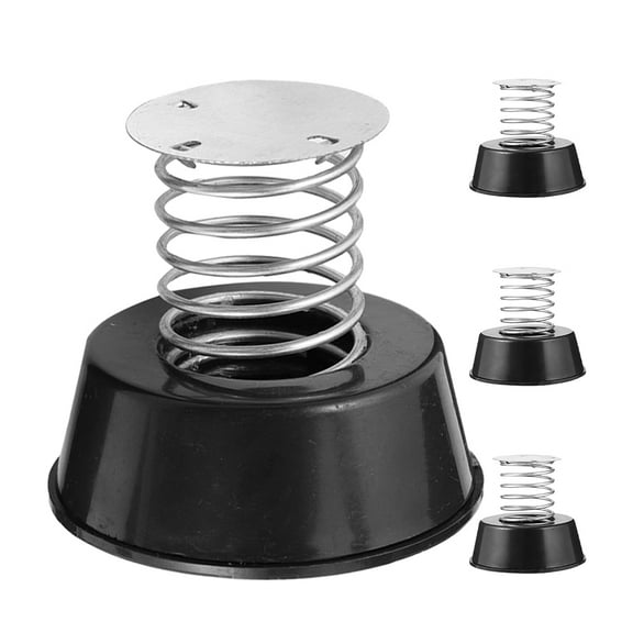 unbranded  4 Pcs Spring Base Dashboard Decorations Chest Shaking Car Ornaments Black