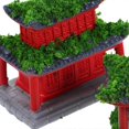 thumbnail image 3 of Pavilion Adornment Mini Garden Decoration Chinese House Pavilion Model Indoor Use Resin Statue 4Pcs, 3 of 4
