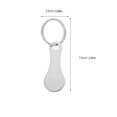 thumbnail image 2 of TABLZONE 3Pcs Plated Silver Shopping Trolley Token Key Holder with Convenient Operation and Installation, 2 of 6