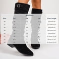 thumbnail image 3 of Women’s Fall Winter Suede Knee High Boots Belt Buckle Height Increasing Mid Block Heel Fashion Tall Boots Black 6(37), 3 of 9
