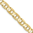 thumbnail image 1 of 14K Yellow Gold 6.25mm Concave Anchor Chain (18 X 6.25) Made In South Africa cca160-18, 1 of 5