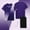 Purple, variant on ATOGUTA Boys' Sweatsuit Size 4-14 Years 2 Piece Short Sleeve Crewneck Performance Tees and Athletic Shorts for Boys Blue