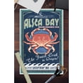 thumbnail image 3 of Alsea Bay, Oregon, Dungeness Crab Vintage Sign (12x18 Wall Art Poster, Room Decor), 3 of 3