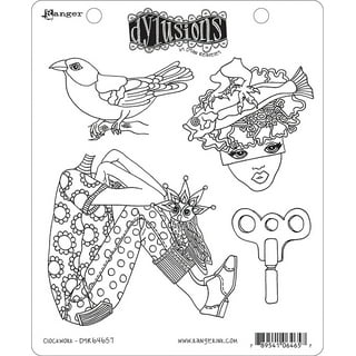Dyan Reaveley's Dylusions Cling Stamp Collections 8.5X7 Star Struck