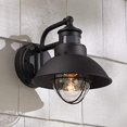 thumbnail image 1 of Oberlin 9"H Black Dusk to Dawn Motion Sensor Outdoor Light, 1 of 5