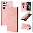 thumbnail image 1 of Nalacover Wallet Case for Samsung Galaxy S22 Ultra,Built-in Magnet Compatible with Magsafe Charger,PU Leather Magnetic Closure Flip Holder RFID Blocking Card Slot Anti-falling Phone Cover,Pink, 1 of 9