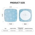 thumbnail image 5 of Easygdp Snowflake Snowing Square Chair Cushion Cover Stretch Chair Seat Covers Removable Washable for Hotel, Bedroom, Office-Six Piece, 5 of 7