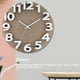 thumbnail image 3 of Reloj de pared Inteprter 3D 12 pulgadas silencioso punteros de Metal Decoración Gris 30*30*4.2 cm HA082694-01, 3 of 6