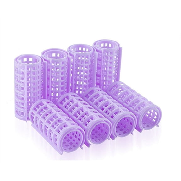 Plastic Snap On Hair Roller,14 Pieces Hair Roller No Heat Curlers Clips for Long Hair Short Hair Styling Salon Hair Curling Tool (Random Color)
