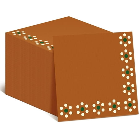 100 pcs cielito lindo party decoration platos de barro mexicanos napkins bulk platos de barro mexicanos fiesta terracotta clay disposable napkins for wedding dinner(classic style)