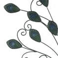 thumbnail image 4 of LuxenHome 29.5-Inch H Peacock Metal and Glass Outdoor Wall Decor, 4 of 8