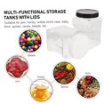 thumbnail image 4 of WESIEVYA 3 x White Lids Small Honey Jars PET Material Food Containers For Family Gathering, 4 of 8