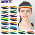 thumbnail image 5 of High Quality Breathable Elastic Men Women Fitness Running Headband Cycling Sweatband Head Sweat Bands Sweat Headband 2, 5 of 8
