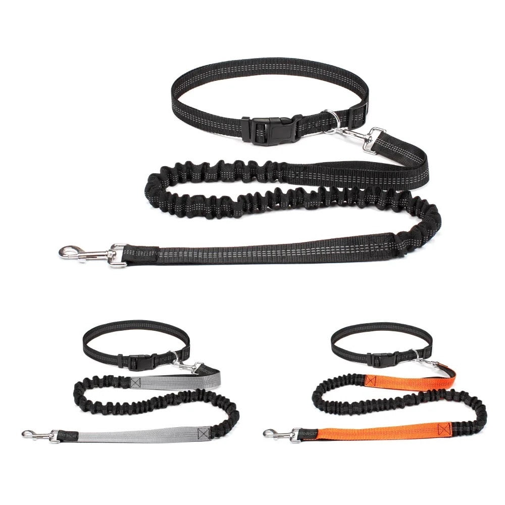 Hand Free Dog Leash For Pet Walking Running Jogging Adjustable Dog Leash Waist Belt Chest Strap Traction Rope Dog Accessories
