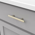 thumbnail image 3 of Tirador de barra Hickory Hardware 7,5 cm entre centros, bronce champán, 3 of 6
