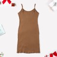 thumbnail image 6 of Fesfesfes Parent-child Spring Dress Solid Color Sling Dress Beach Sleeveless Dress Mother-daughter Girls Dress Suit Mommy and Baby Overalles, 6 of 8