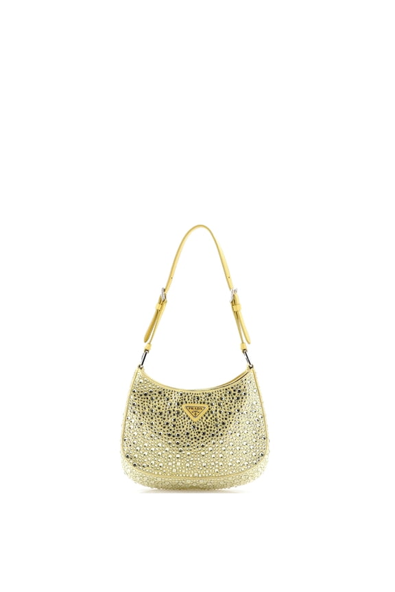 Pre-Owned Cleo Shoulder Bag Crystal Embellished Satin Small By Rebag