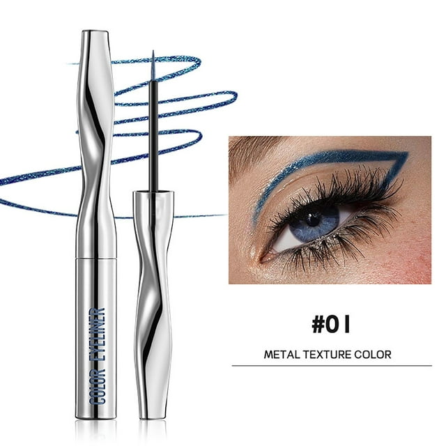 Bagmrteho Ensemble de Stylos Liquides Fins Poupée 10 Cosmétiques Pinceau Eyeliner Gouttes Coréennes Correcteur pour les Yeux Démaquillant Lait Maquillage pour Femmes Crayon Illuminateur Eyeliner