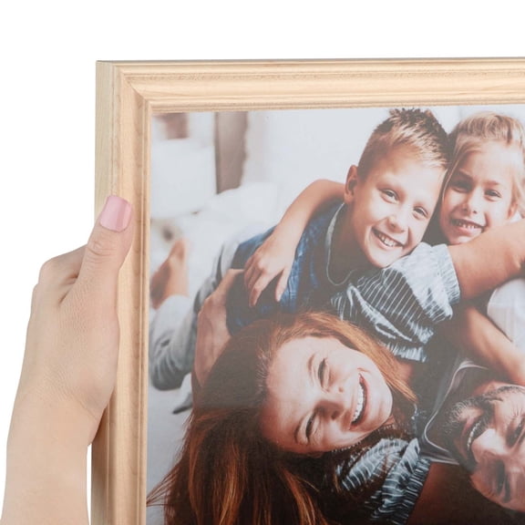 ArtToFrames 4x8 inch Clear Stain Picture Frame, White Wood Poster Frame (4091)