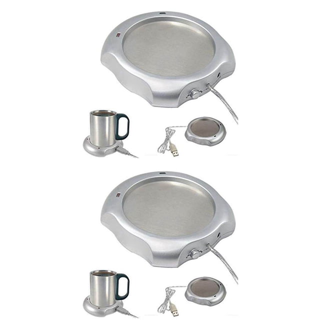 Toystoory Fashionable USB Insulation Heat-insulation Mug Home Pad Warmer Mat Accessory Office Wear-resistant Man-carried Heater 2piezas