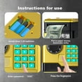 thumbnail image 5 of Kids Safe Bank with Fingerprint Password,ATM Piggy Bank for Boys Girls, Mini ATM Coin Bank Money Saving Box with Password, Kids Safe Money Jar for Adults with Auto Grab Bill Slot, 5 of 10