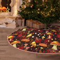 thumbnail image 5 of KLL Christmas Tree Skirt,Party Decorations Farmhouse for Christmas Decorations Holiday Party 48" -Warm Plants and Mushrooms, 5 of 6