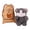 A, variant on 6.3" Adorable Cat Plush with Bags, Collectible Cat Animal for Birthday Gift, Desktop Decor, Easter Birthday Gifts, B