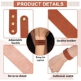 thumbnail image 4 of 12Pcs Blank Leather Bracelets Vintage Brown Adjustable Bracelet Adjustable Handmade Leather Cuff Bracelet Blank Adjustable Leather Wristbands Punk Jewelry for Men and Women - 8.7x1x0.1 Inch, 4 of 6